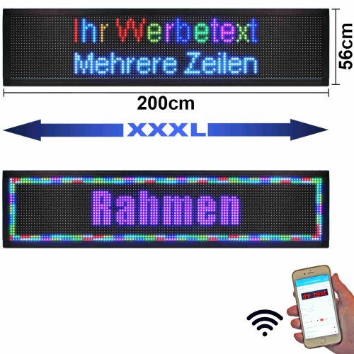  🔥 Laufschrift Rgb Anzeigetafel Werbetafel Leu