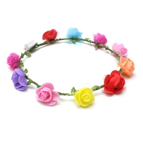 Edary LED Blumenkrone Stirnband - Leuchtender Haarschmuck Für Festival & Hochzeit