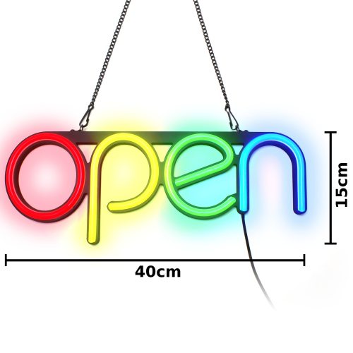 Neonschild  Hängende Neon-Reklame