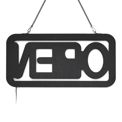 Backside Pink OPEN hanging board