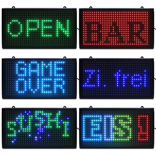 LED Leuchtschild mehrfarbig
