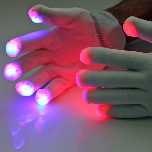 1 Paar LED-Handschuhe Leuchtende Handschuhe 6 Leuchtmodi I LED-Fashion  Berlin