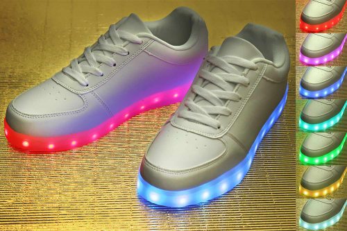 white led shoes