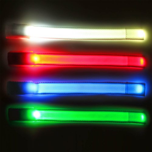 EKKONG LED Armband, Leuchtarmbänder Kinder Leuchtband Joggen Leuchtarmband  Dunkles Partyzubehör für Konzerte, Festivals, Sport, Partys, Nacht