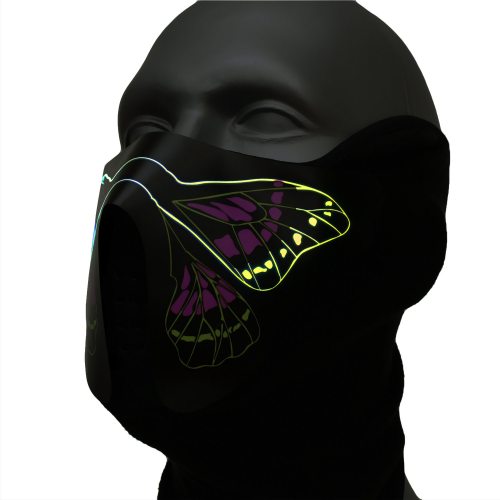 Schmetterling Gesichtsmaske LED-Maske leuchtende Tiermaske