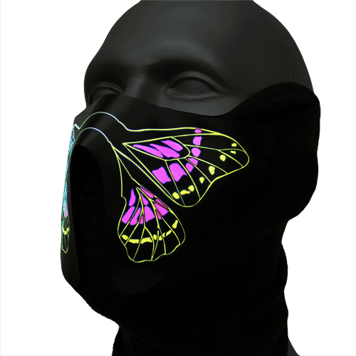 Schmetterling led  Maske Tiermaske