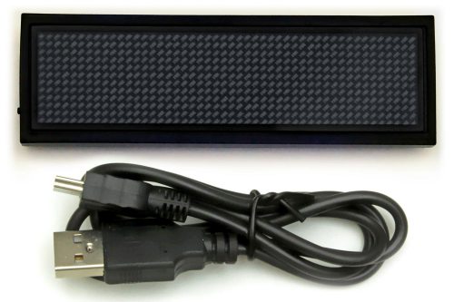 USB LED-Schild Laufschrift weiß 12 x 48 Pixel