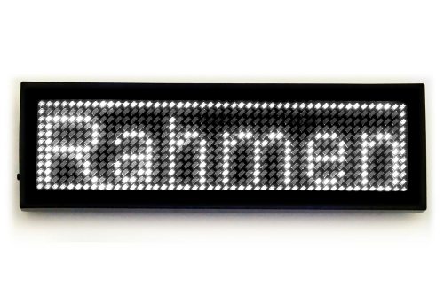 USB LED-Schild Laufschrift weiß 12 x 48 Pixel