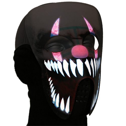 LED Maske Helloween-Clown-Maske