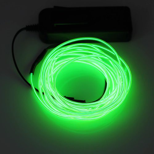 Kaufe 1M batteriebetriebene leuchtende Neon-LED-Leuchten leuchten EL-Draht- Schnur-Streifen-Seil