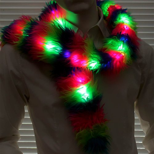 Colorful multicolor LED scarf