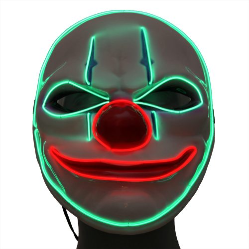 pscho clown leuchtmaske neon