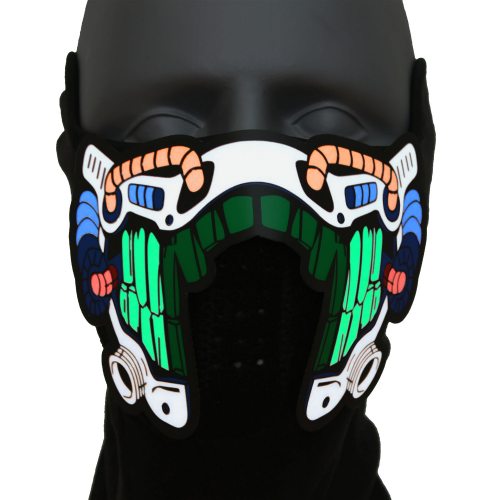 Soundactivated Science Fiction light up Mask