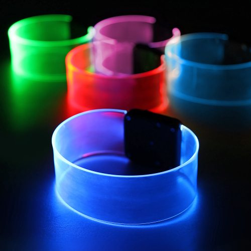 Transparentes LED-Armband - Leuchtendes Armband mit