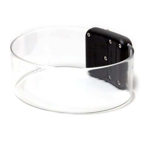 Transparentes LED-Armband mit Magnetverschluß I Leuchtarmbänder blau rot grün pink I Festival-Armband  Schlagerparty & Konzertarmband