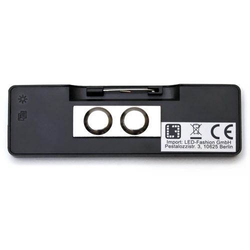 USB LED Namensschild ROT LED Display Badge Lauftext 11x44 Pixel programmierbar 