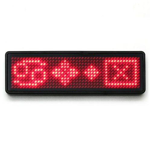 symbole led laufschrift akkubetrieben