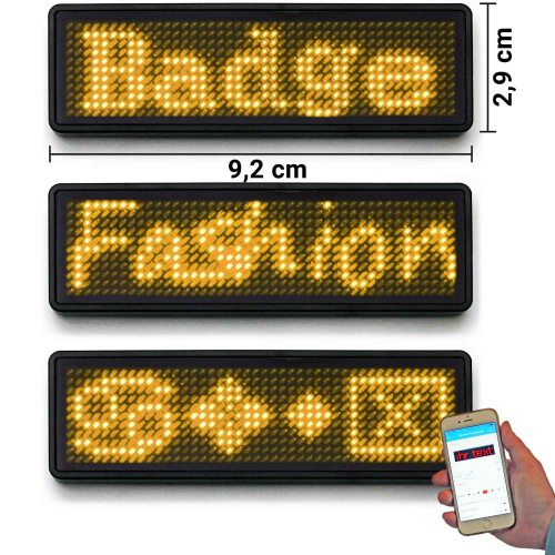 LED name badge
