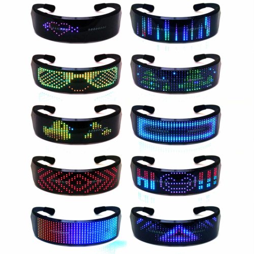 Led scrolling store glasses