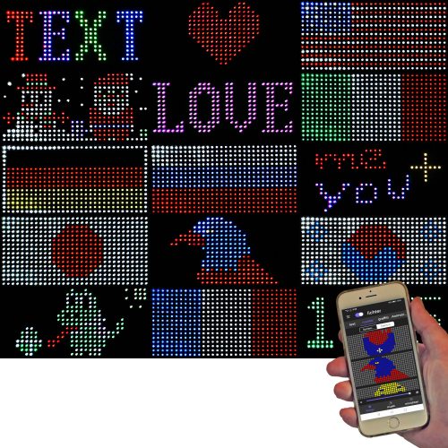 LED RGB display app controlled