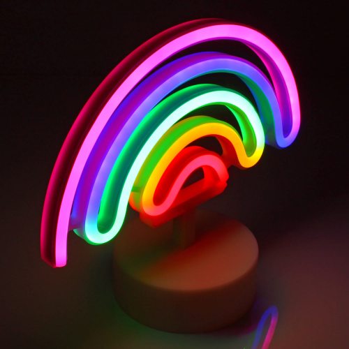 Bunter Regenbogen Neon Sign LED Nachtlicht Lampe Leuchte für Wohn Kinderzimmer 