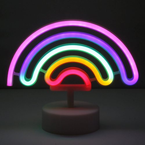 LED Lightbox Neon Regenbogen Leuchtkasten Rainbow Deko-Licht Leuchtschild 