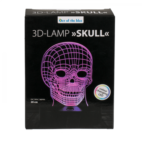 3D Lampe Totenkopf, der leuchtende Schädel