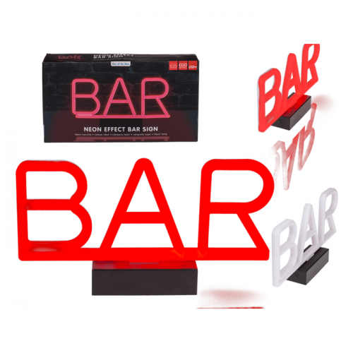 Der Neon-Optik BAR-Schriftzug für Lokale, Bars, Partykeller oder Heimbar  günstig kaufen I LED-Fashion Berlin