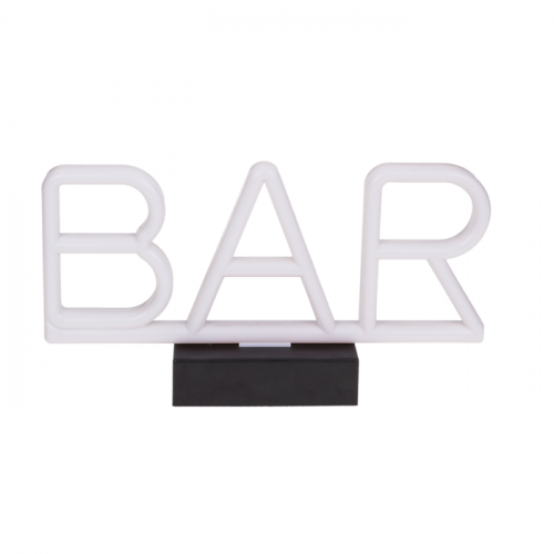 Der Neon-Optik BAR-Schriftzug für Lokale, Bars, Partykeller oder