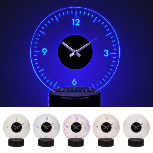 LED Hologramm Tischuhr