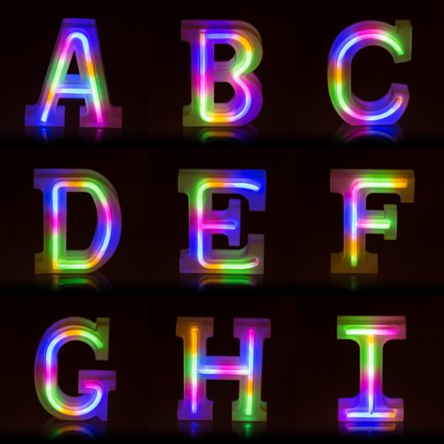 LED Leucht Alphabet