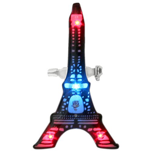 LED-Anstecker Eiffelturm Blinky Anstecker Brosche