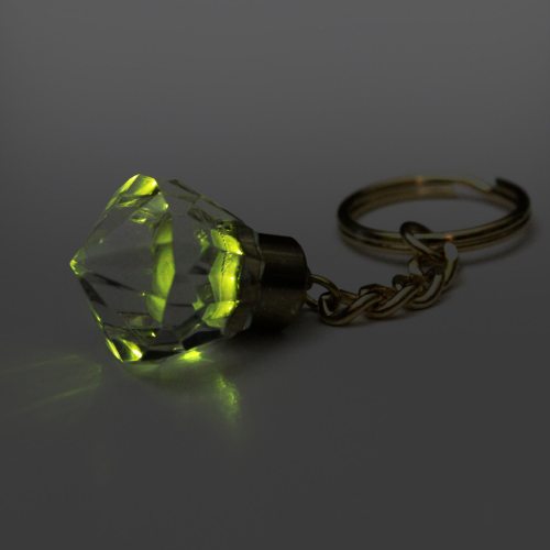 Diamond key ring green