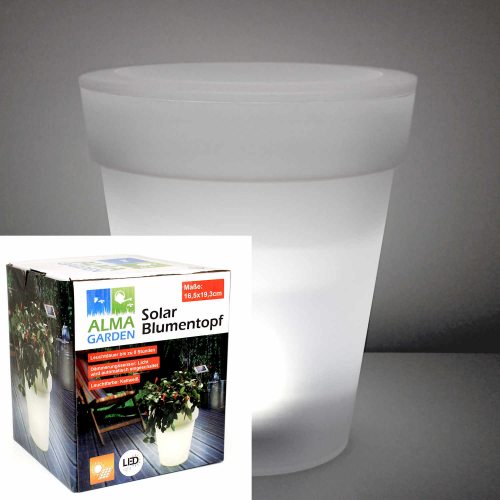 Solar flower pot lamp