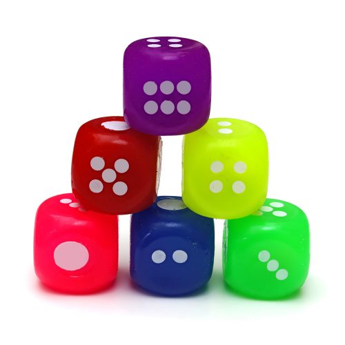 LED game dice