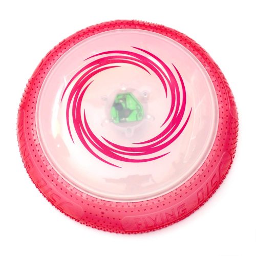 Red flying disc with LED