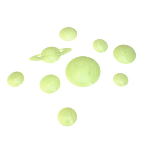 Fluoreszierende Deko-Planeten