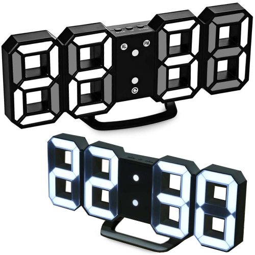 Multifunktionale LED-Uhr mit dimmbarer Uhrzeit-Anzeige