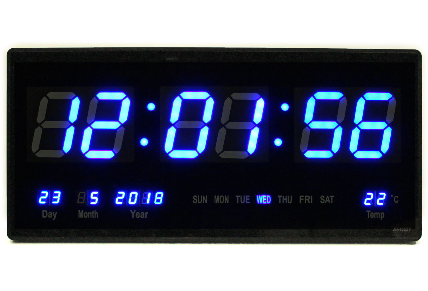 Wanduhr LEDWanduhr mit großer Zeitanzeige, Datumsanzeige und