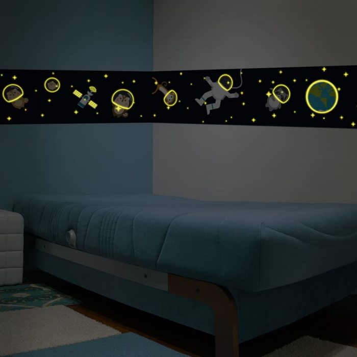 glow in the dark wand tapete sticker