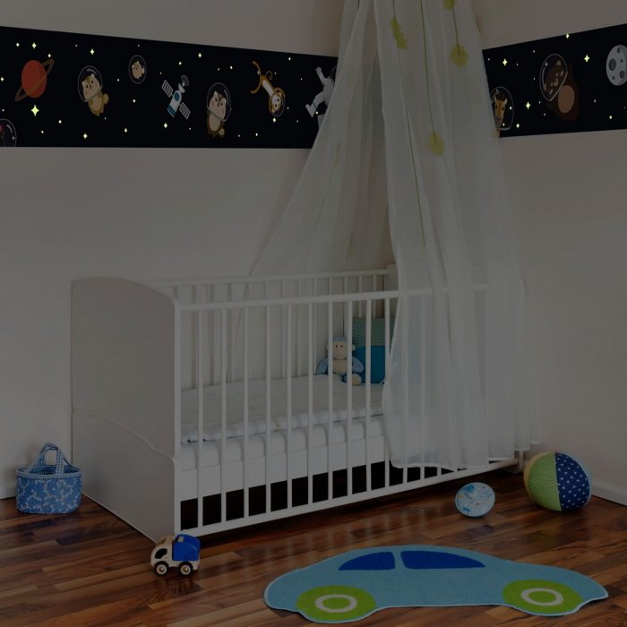 satelitt glow in the dark erde set