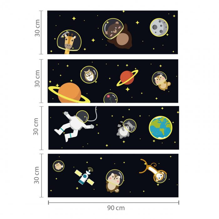 glow in the dark weltraum set