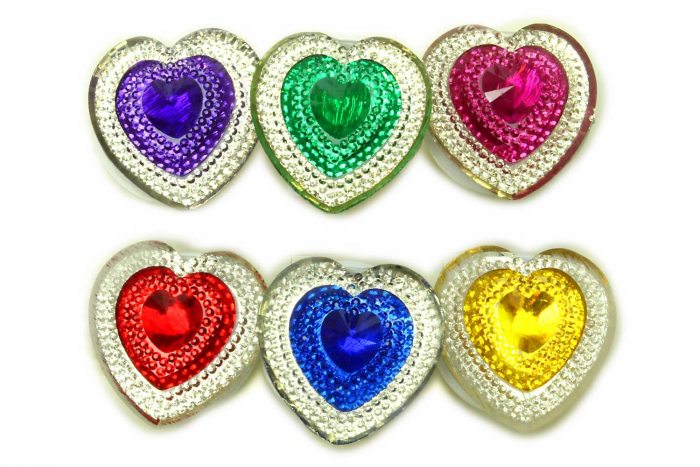 LED-Facettenherz-Ring Herzring magischer Märchenring Kinder