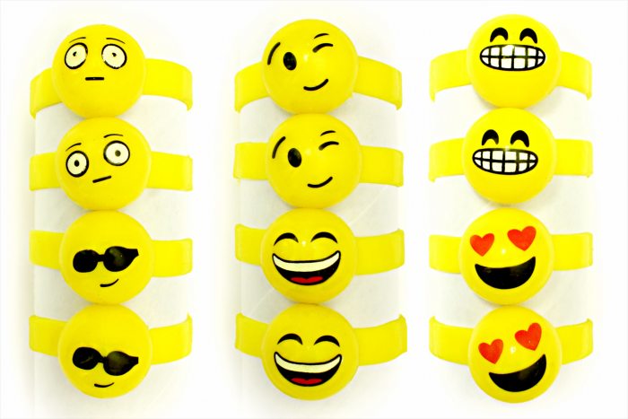 12er-Set Armband-Emoticons