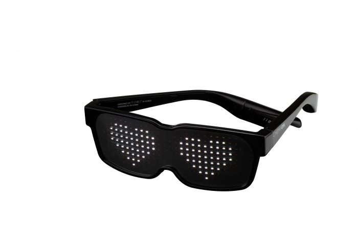 led-grafiken auf brille per handy übertragen