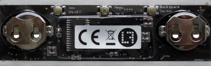 Kleines LED Laufschrift Display Blau batteriebetrieben