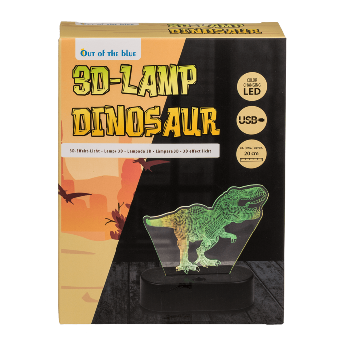 3d Streulicht Dino Leuchte
