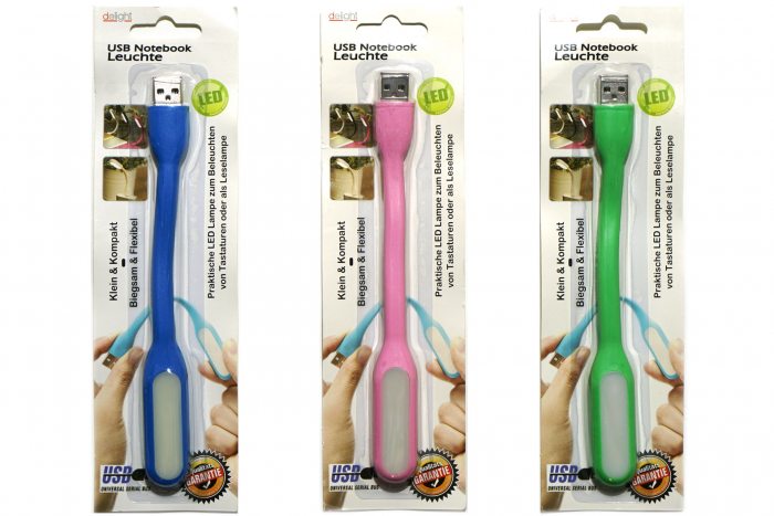 Flexible USB-LED-Leuchte für Geräte mit USB Anschluss wie Notebooks Computer & USB Stecker
