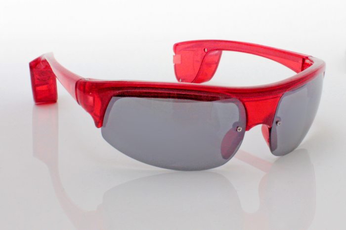 Retro LED-Sunglasses blue