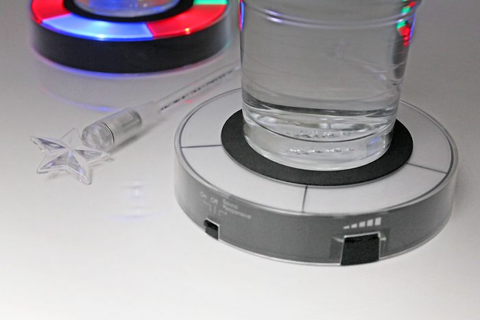 LED coaster with sound sensor